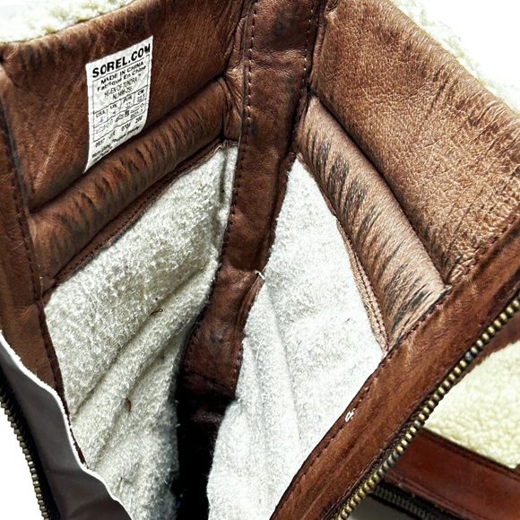 Sorel Sz 6 Helen Of Tundra II Waterproof Leather Sherpa Fleece Lined Boots - Picture 9 of 11